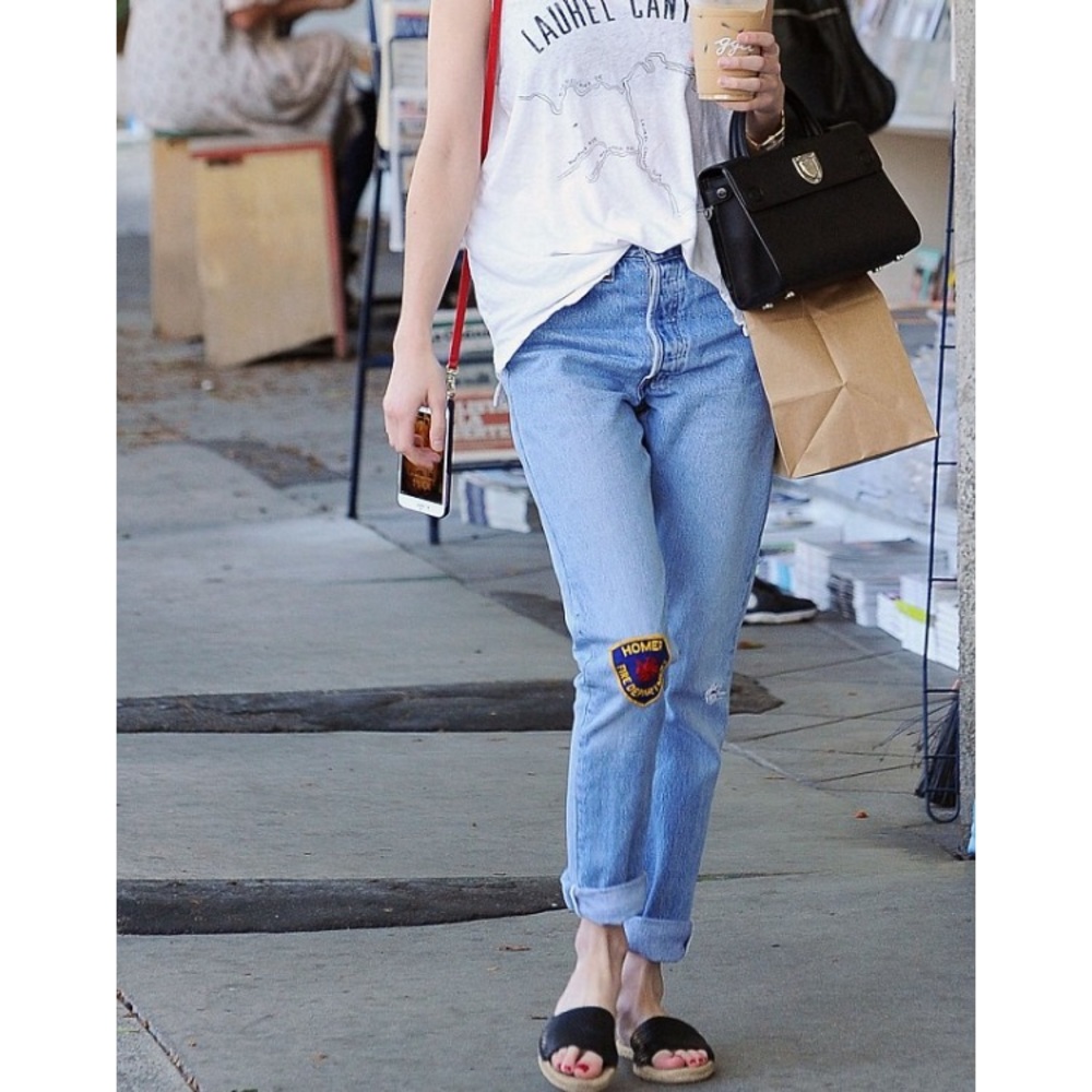 UGG slides- black leather